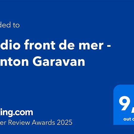 Studio Front De Mer - Menton Garavan Exteriör bild